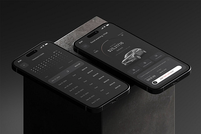 Financial Services App after effects android aplication app apple auto balck car figma financial services app mazda mobile modern psd ui ux white