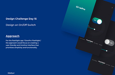 Day 15: Design an On/Off Switch animation branding graphic design logo motion graphics ui
