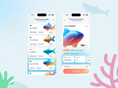 Rent a Fish - App app app design rent rent app ui
