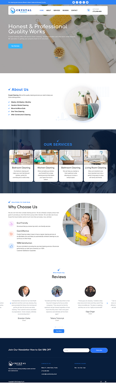 Cleaning Company Website - Website Development cleaning company website cleaning service website website website design wordpress