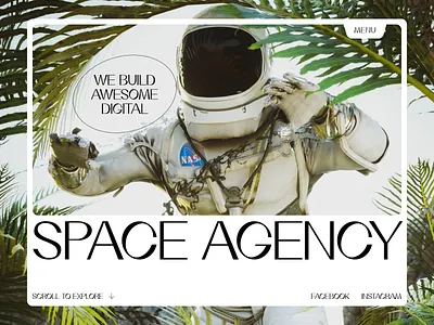 Space Agency Website Concept agency agency website daily design landing landing page ui ux web website