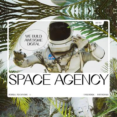 Space Agency Website Concept agency agency website daily design landing landing page ui ux web website