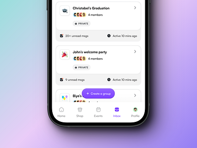 Inbox view design inbox messaging minimal mobile mobile design mobileexploration ui uidesign