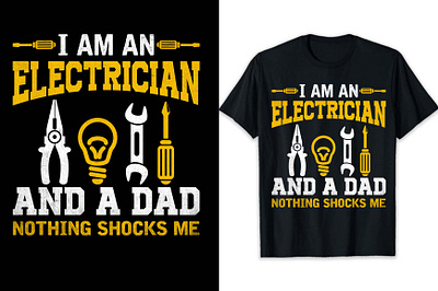 I am a electrician clothes clothing design design t shirt t shirt designer vintage design vintage t shirt design
