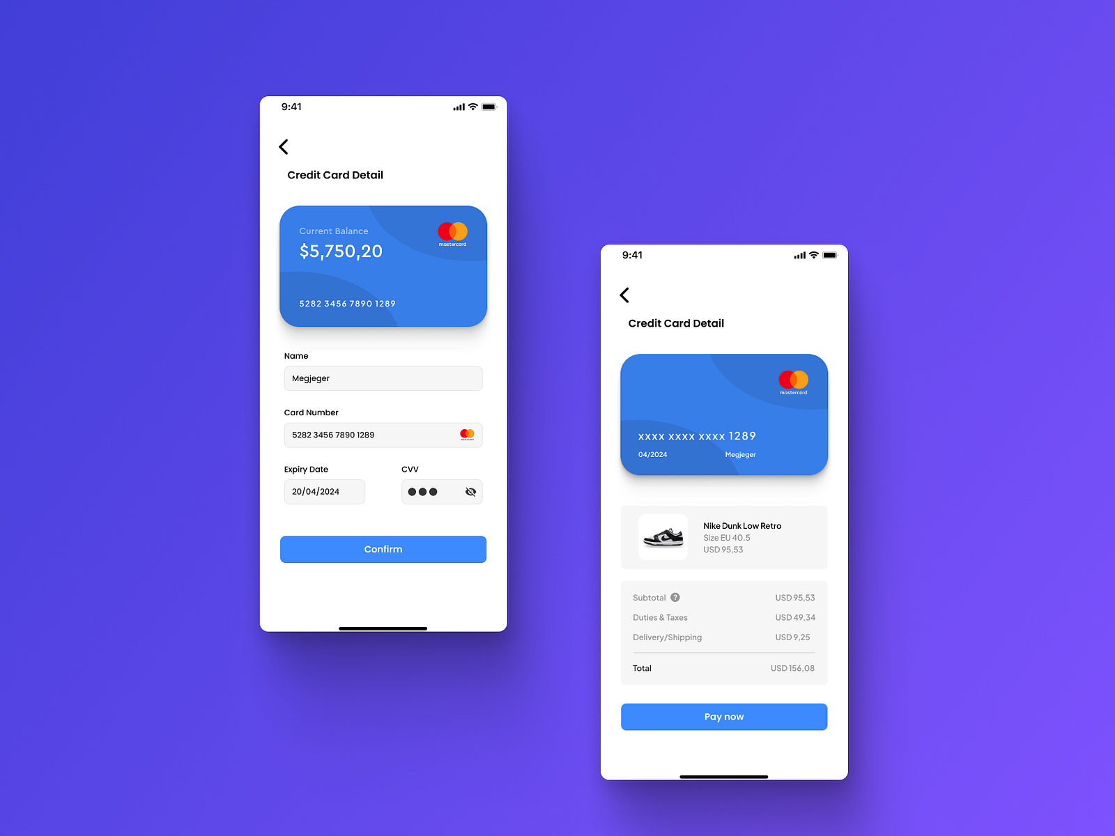 DailyUI 002 - Credit Card Check Out by Dadan H on Dribbble