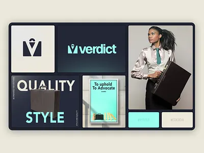 Verdict Cases - Brand Bento bento brand branding design logo logo design