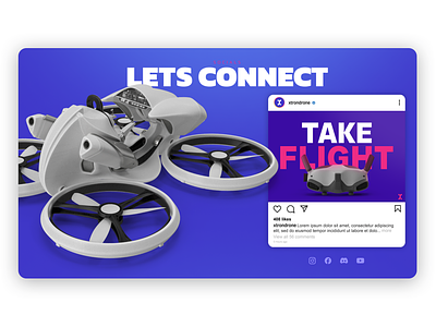 Socials Page - Xtron Drones drone socials ui website
