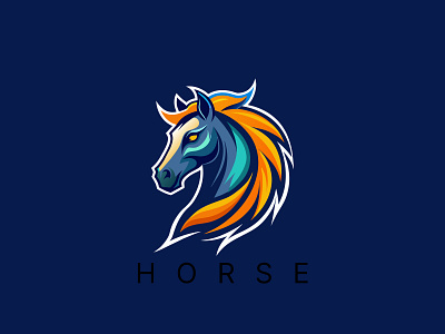 Horse Logo animal logo design branding design graphic design horse horse graphic horse graphic design horse logo horse logo design illustration logo unicorn unicorn graphic unicorn logo design vector