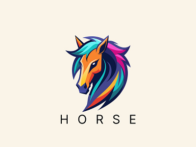 Horse Logo animal logo design branding design graphic design horse horse graphic horse graphic design horse logo horse logo design horse vector logo illustration logo unicorn unicorn graphic design unicorn logo design vector