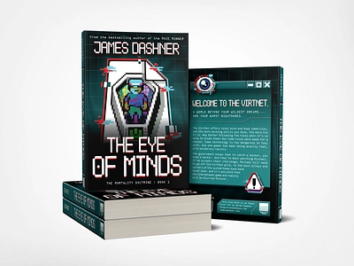 “The Eye of Minds” Redesign Concept book book cover cover design design graphic design illustration pixelart scifi typography