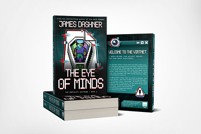 “The Eye of Minds” Redesign Concept book book cover cover design design graphic design illustration pixelart scifi typography