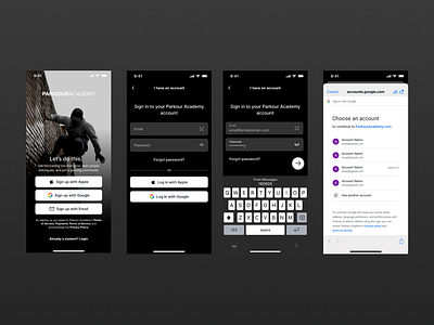 Parkour Academy iOS Mobile App Launch 100daysdesign animation app design launch mobile ui
