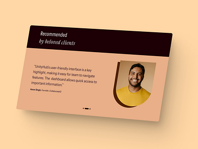 Customer Testimonials Section app app design branding button dailychallenge dailyui dailyuichallenge design flat design gradient ui uichallenge ux vector web webdesign