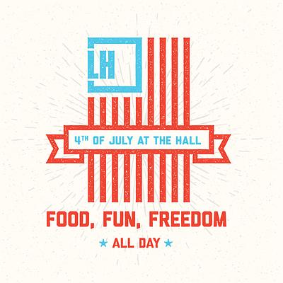 Legacy Hall 4th of July Video Treatments logo type treatment typography video treatment