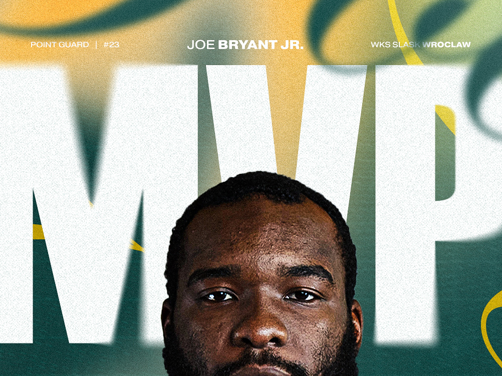 Joe Bryant Jr. 2023-2024 MVP Graphic Poland Basketball League by Jax