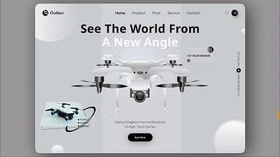 Dalmo-Drone Website Design animation branding concept design drone drones landing page landingpage layout product product design ui uxui uxui webdesign landingpage visual