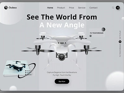 Dalmo-Drone Website Design animation branding concept design drone drones landing page landingpage layout product product design ui uxui uxui webdesign landingpage visual