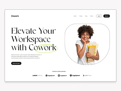 cowork ap design branding cowork coworker dailyui design challenge designer elegant figma freebies images mobile people working print productdesign ui ux web design web ui