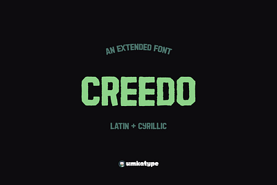 Creedo - Eroded Display Font animation font bold cyrillic bold font cartoon font chunky font creative font cyrillic display font eroded font modern font multilingual readable font russian sans serif simple font type typeface