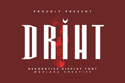 Driht Decorative Display Font animation branding design font fonts graphic design logo maulana creative nostalgic sans sans font sans serif