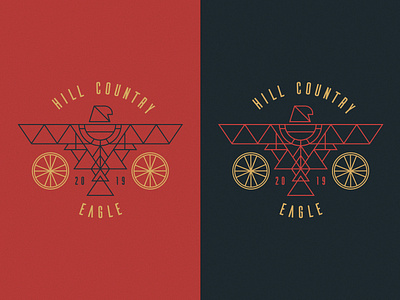 Hill Country Eagle bicycle bike race cycling gravel logo