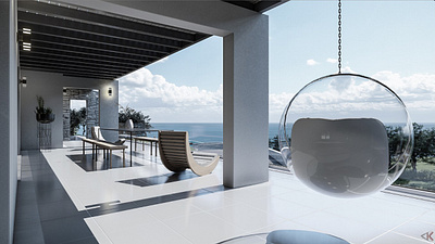 Interior design in existing modern construction in Chios, Greece 3d design 3d render architecture interior design