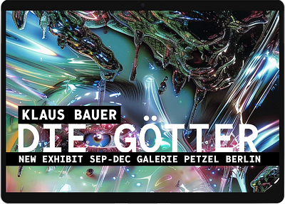 Die Götten (The Gods) Berlin Art Exhibit Promotional Website art berlin contemporary exhibit gallery interface modern museum ui user experience ux website
