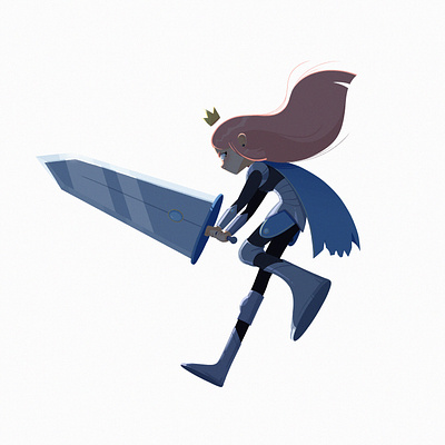 Knight princess 👑 art character concept design digital drawing girl illustration knight pink princess sword