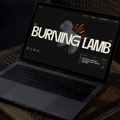 Burning Lamb animation branding graphic design logo motion graphics ui web design