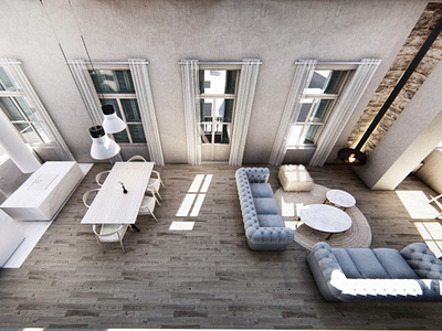 Residential restoration and interior design in Piraeus, Greece 3d design 3d render architecture interior design