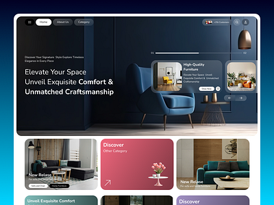 Furniture shopping website 3d animation branding design ecommerce graphic design landing logo motion graphics shopping ui ux uxui web