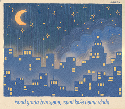 Miris grada - Svemirko design illustration