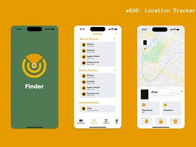 Location Tracker | Daily UI Challenge 020 app dailyui dailyui020 dailyuichallenge design figma figmadesign figmauidesign locationapp locationpin locationtracker mobile ui uidesign ux uxdesign uxui