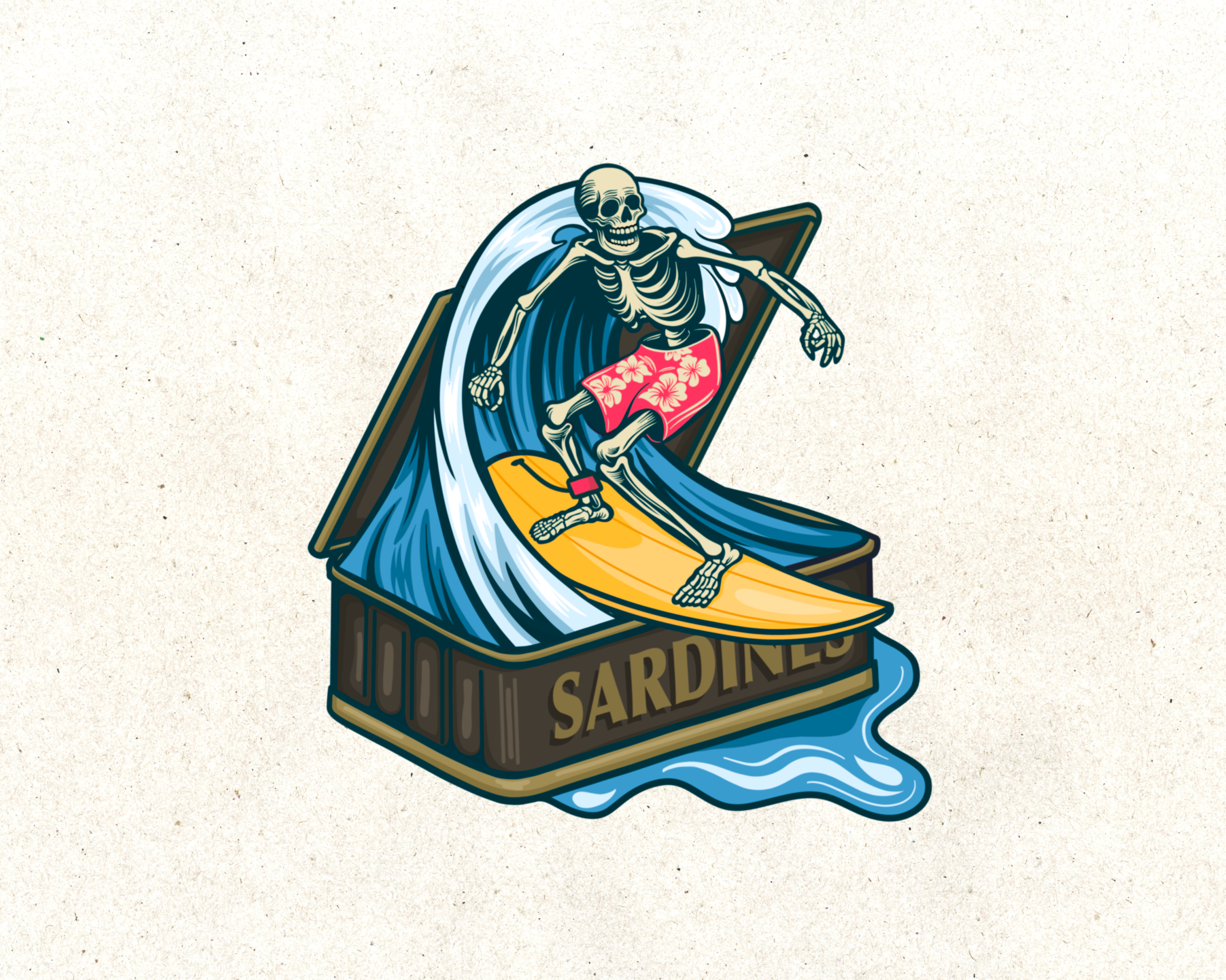 Example of Surf & Snowboard Illustrations, Designs