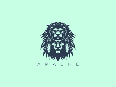 Apache Logo apache apache chief apache design apache logo apache logo design apache vector logo apaches chief logo red indian logo red indians