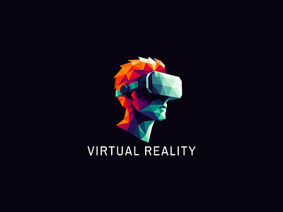 Virtual Reality Logo app branding design game graphic design logo strong virtual design virtual logo virtual reality virtual reality logo virtual reality logo design virtual reality vector logo vr vr headset vr logo