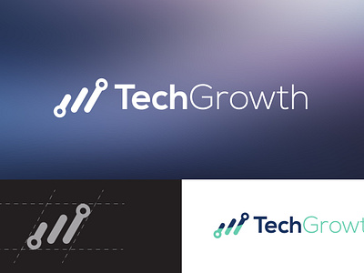 Tech Growth logo brand identity branding design dribble showcase graphic design growth growth logo illustration innovation logo minimal logo minimalist logo modern logo professional logo rising chart tech element tech logo technology technology logo text logo