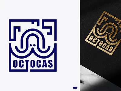Octopus logo branding dribble showcase illustration innovation logo logo design maze logo minimalist logo modern logo octopus logo problem solving professional logo