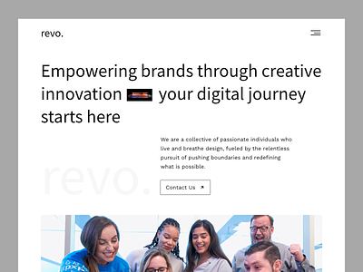 Landing page exploration for revo new website design trends designinspiration elegance elegant homepage interactiondesign landing page minimalist minimalist elegant simple mobileapp simple website ui uiux uiuxdesigner userexperience userinterface ux visualdesign webdesign white space