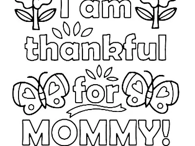 Mother's Day Coloring Pages birthday