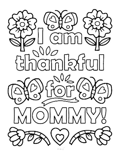 Mother's Day Coloring Pages birthday