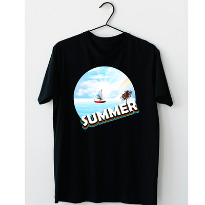Summer tshirt adventure custom design facebook graphic design illustration marketing motivationalquotes seabeach seasonalfashion summervibes tshirt typography