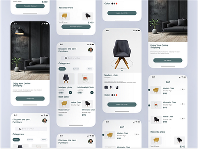 Furniture App app design furniture app mobile app ui uiux ux