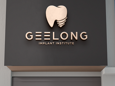 Geelong implant institute logo design animation australia branding clean dental dental logo geelong graphic design implant logo logo logo design modern motion graphics sydney vector