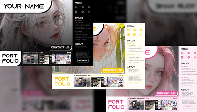 PORTFOLIO UI ai ai web design color inspiration color ui figma figma design graphic design portfolio web portofolio ui web simple ui simple ux ui ui color uiux user experience user interface ux web web design web ui