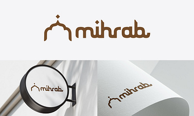 Mihrab logo arabic calligraphy arabic logo branding elegance graphic design hijab logo islamic islamic architecture logo logo creation mihrab mihrab logo minimal logo minimalist modern logo motion graphics professional logo