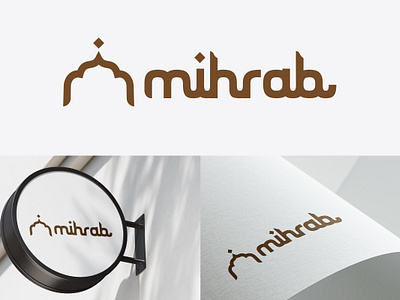 Mihrab logo arabic calligraphy arabic logo branding elegance graphic design hijab logo islamic islamic architecture logo logo creation mihrab mihrab logo minimal logo minimalist modern logo motion graphics professional logo