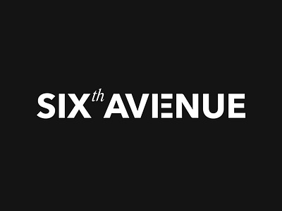 Sixth Avenue Logo For Clothing Brand branding clothing clothing logo design logo logodesign t shirt logo design