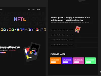 NFT Marketplace darkweb figma landingpage marketplace nft ui uiux ux website design website ui