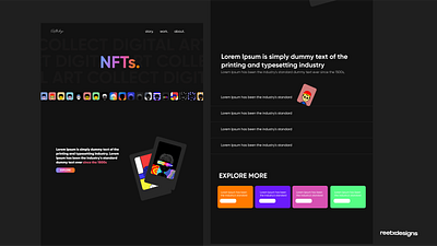 NFT Marketplace darkweb figma landingpage marketplace nft ui uiux ux website design website ui